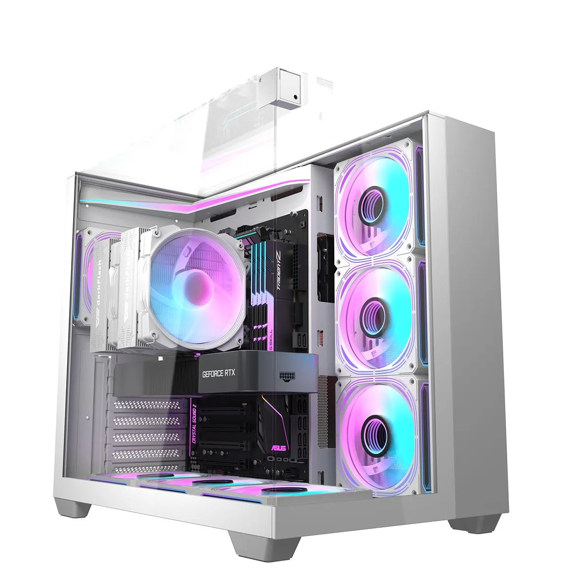 darkFlash darkFlash TH285 ATX Mid Tower PC Case White — product photo
