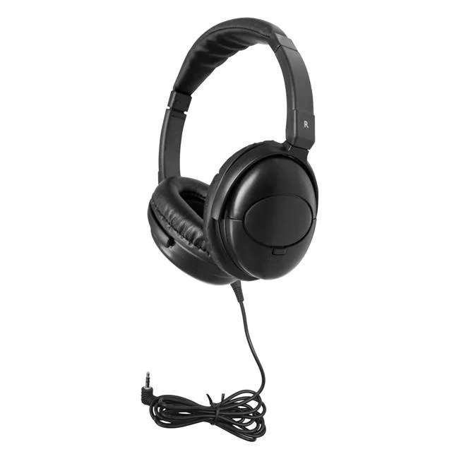 Deluxe active noise-cancelling headphones with carrying case