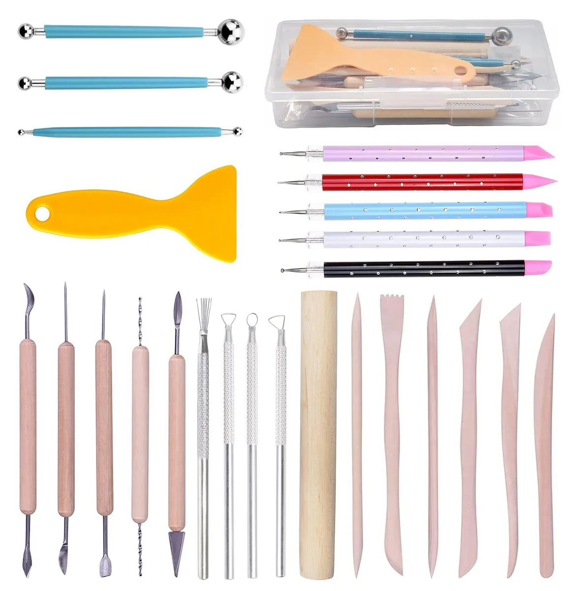  Artzuvs AH89648 25-Piece Pottery Sculpting Tools Set — product photo