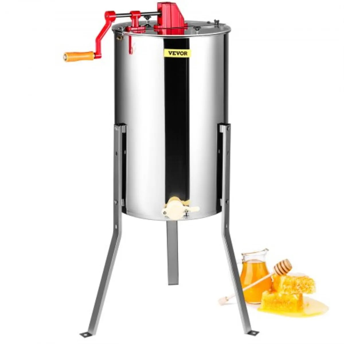 VEVOR VEVOR SD-2/4 Manual Honey Extractor 2/4 Frame Stainless Steel — product photo
