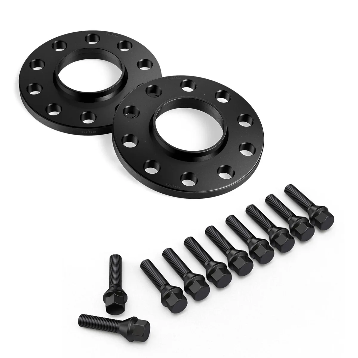 StanceMagic StanceMagic 12mm Hubcentric Wheel Spacers 5x120 72.6mm Black Lug Bolts 14x1.25 Cone Seat — product photo