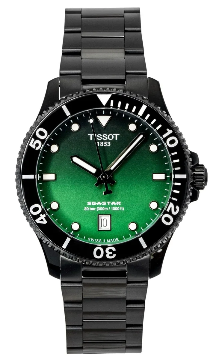 Tissot Tissot Seastar 1000 Green Dial Quartz 40.00 mm 300M Watch — product photo
