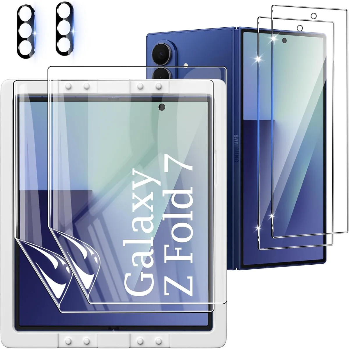 BONAEVER BONAEVER Galaxy Z Fold 7 5G Screen Protector Kit 6PCS Black — product photo