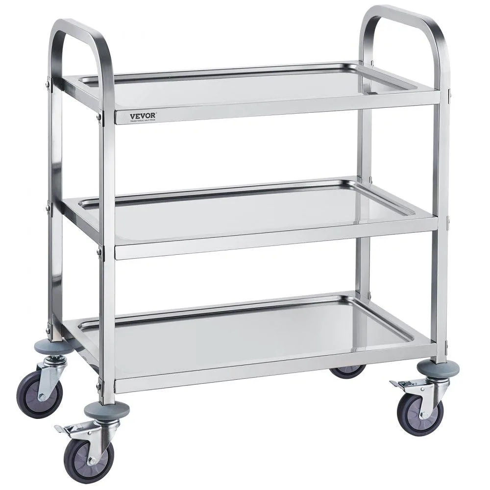 VEVOR VEVOR 100203 Stainless Steel Kitchen Cart 3 Tier 400 lbs — product photo