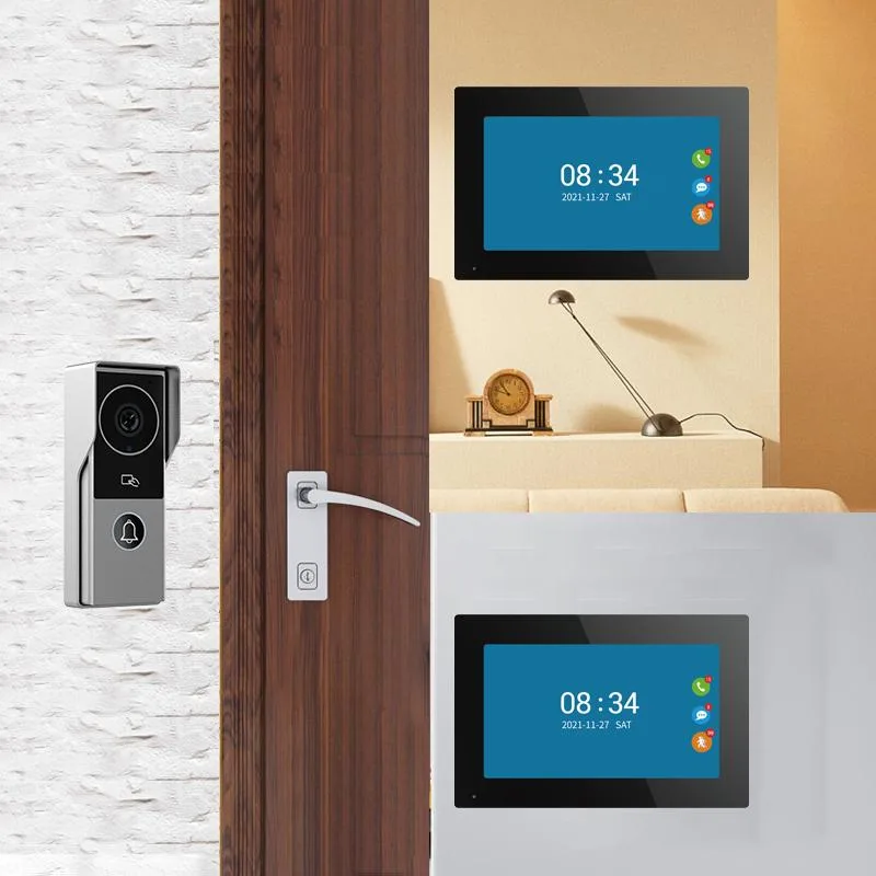 visiPower visiPower 7" 1080P 2MP Wired WiFi Video Doorbell Intercom System with 2 Monitors — product photo