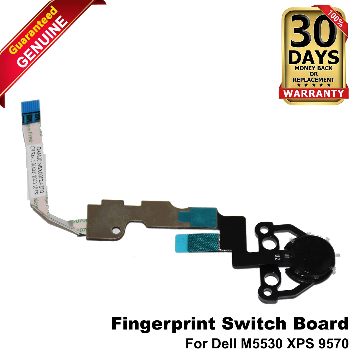 DELL DELL VKWRF Fingerprint Switch Board XPS 9570 M5530 laptop replacement part — product photo