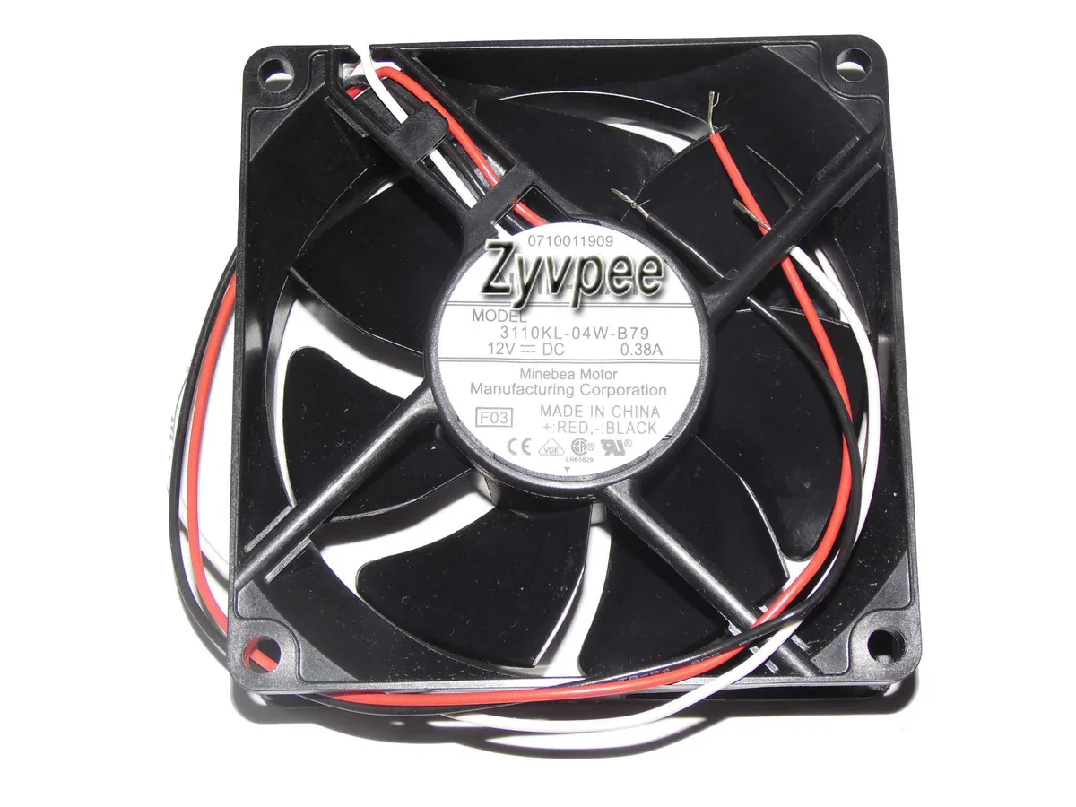 Zyvpee Zyvpee 3110KL-04W-B79 80 mm 12 V 0.38 A 3-wire case fan — product photo