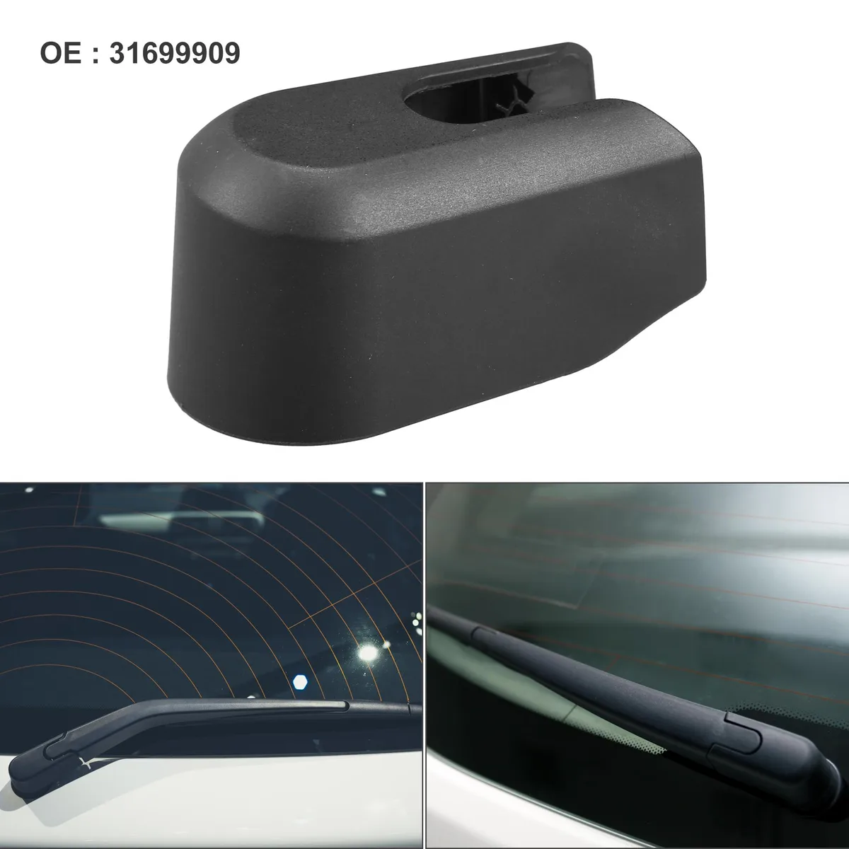 Unique-Bargains Unique-Bargains Rear Wiper Arm Nut Cover Cap Black for Volvo V90/XC40/XC90 — product photo