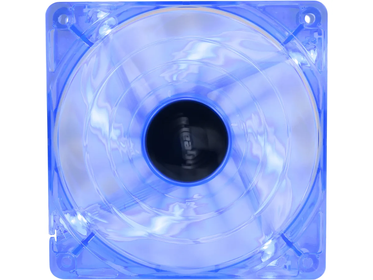 BGears BGears B-PWM 120 BLUE 120mm case fan 2000 RPM 110 CFM 37.3 dBA 2 Ball 15 blades Blue LED — product photo