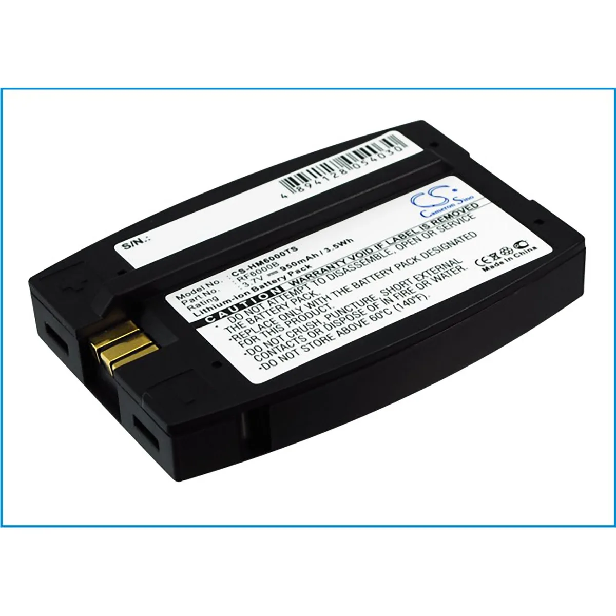 Centenex Electronics Centenex Electronics DS-CS-HM6000TS Battery 3.7V .95Ah Black — product photo