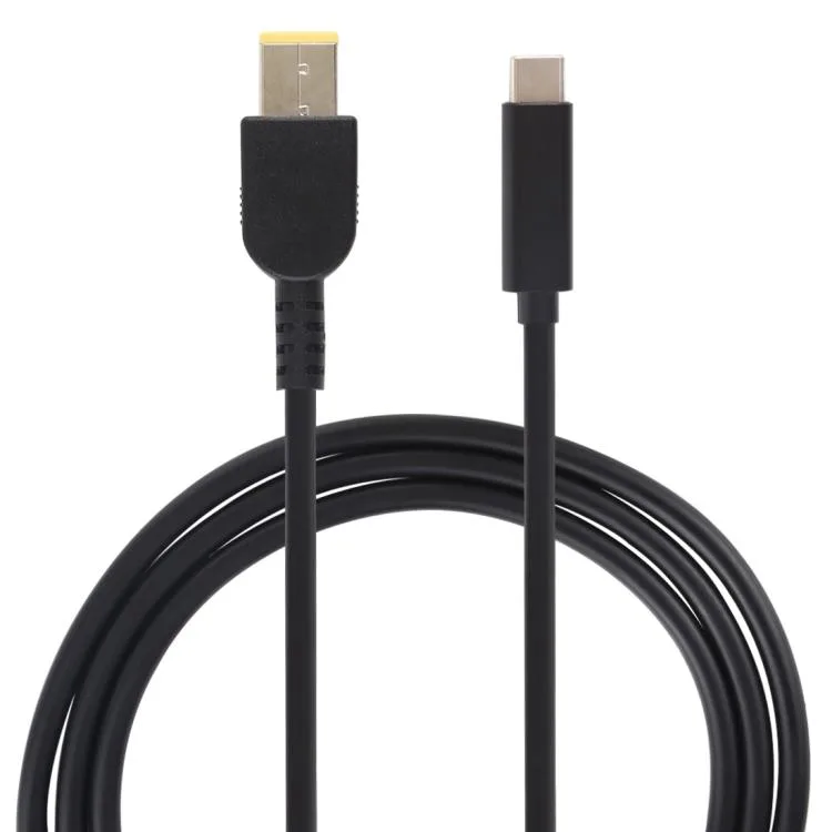 eForChina eForChina USB-C to Big Square Male Power Adapter Gender Changer 1.5m Black — product photo