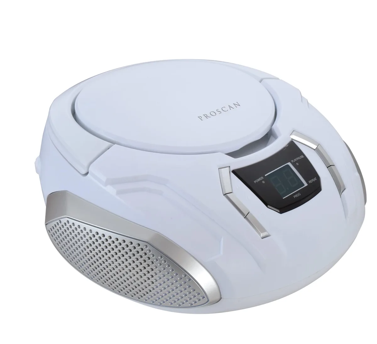  Curtis PRCD261-WHITE Portable CD Boombox White — product photo