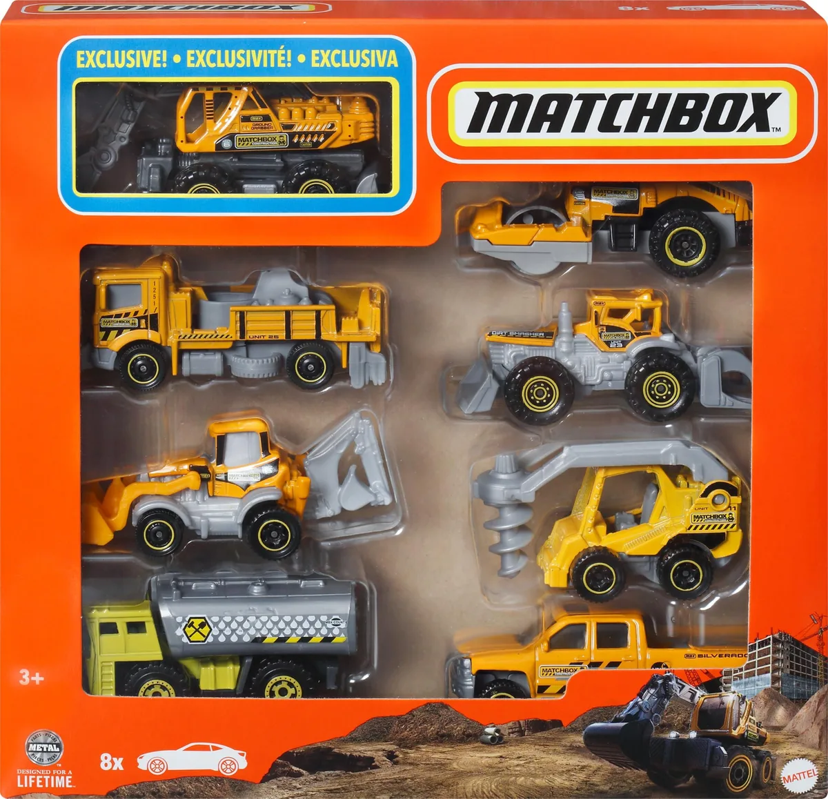 Matchbox 8-Pack 1:64 Die-Cast Vehicles with Exclusive — product photo