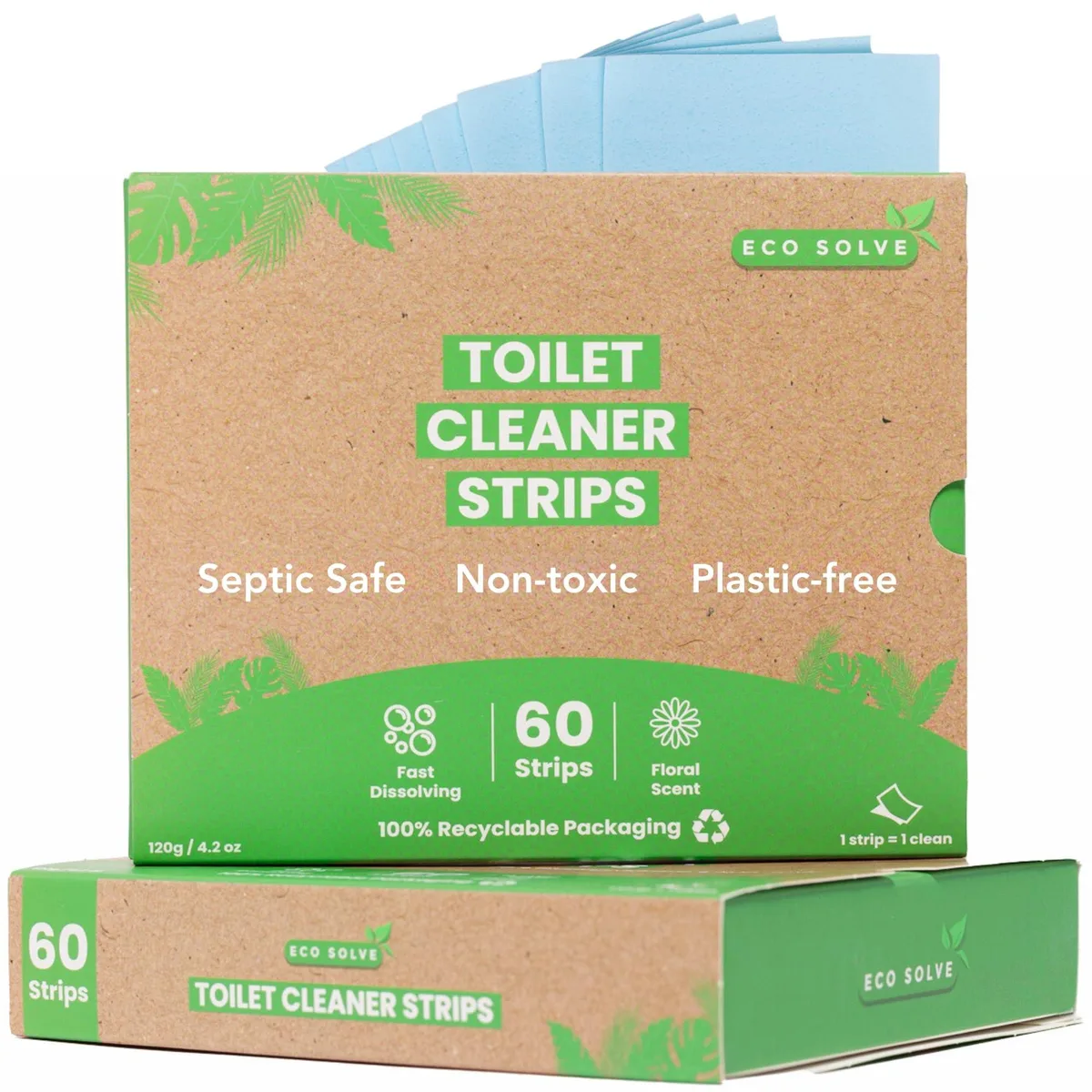  Eco Solve Toilet Bowl Cleaner Strips 60 count — product photo