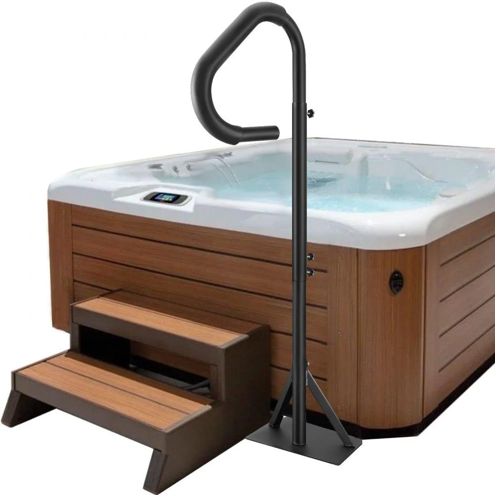 VEVOR VEVOR Hot Tub Handrail 48-63in 360° Rotatable 600lbs Matte Black — product photo