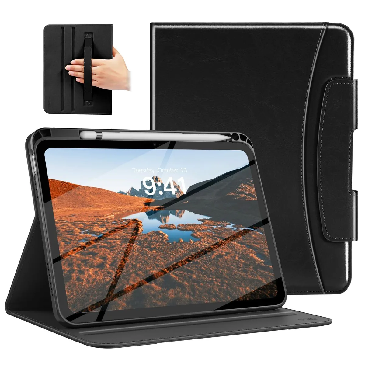MoKo A3354 iPad accessory case 11-inch 10.9-inch 2025 2022 Black — product photo