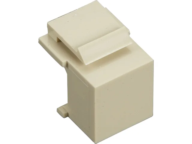 Black Box Corporation Black Box Corporation FMT335-R2 Ivory Blank Keystone Jack 10-Pack — product photo