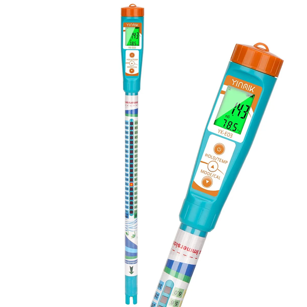 Twelve new YINMIK YK-E03 hydroponic meters with 35 cm wands