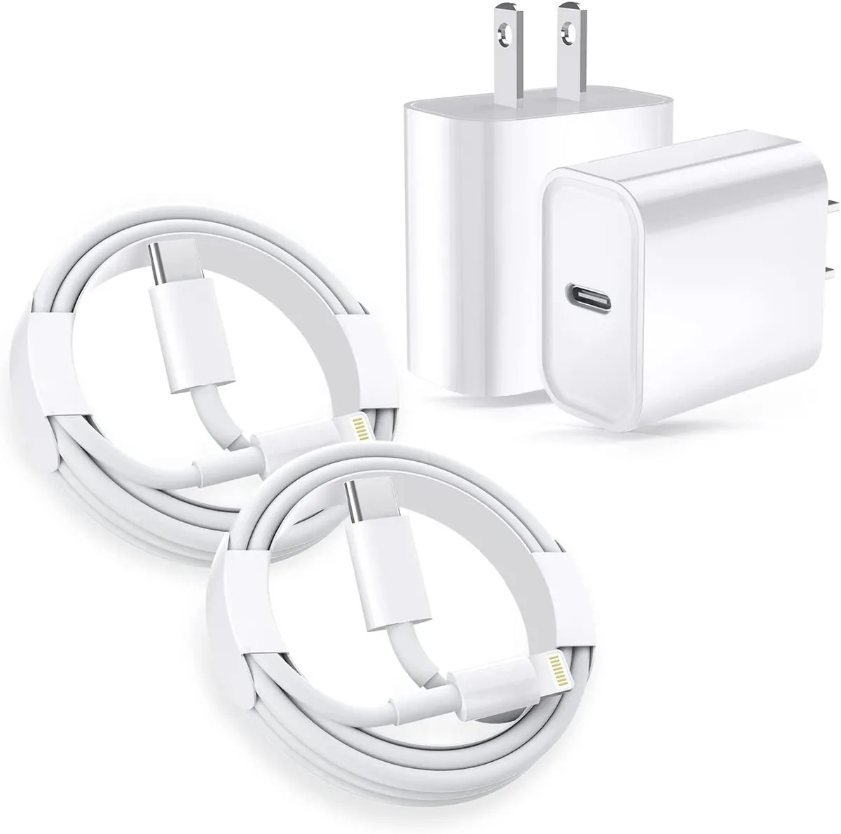 KINGARD KINGARD 20W USB-C PD Charger Kit with MFi Lightning Cable 2-Pack — product photo