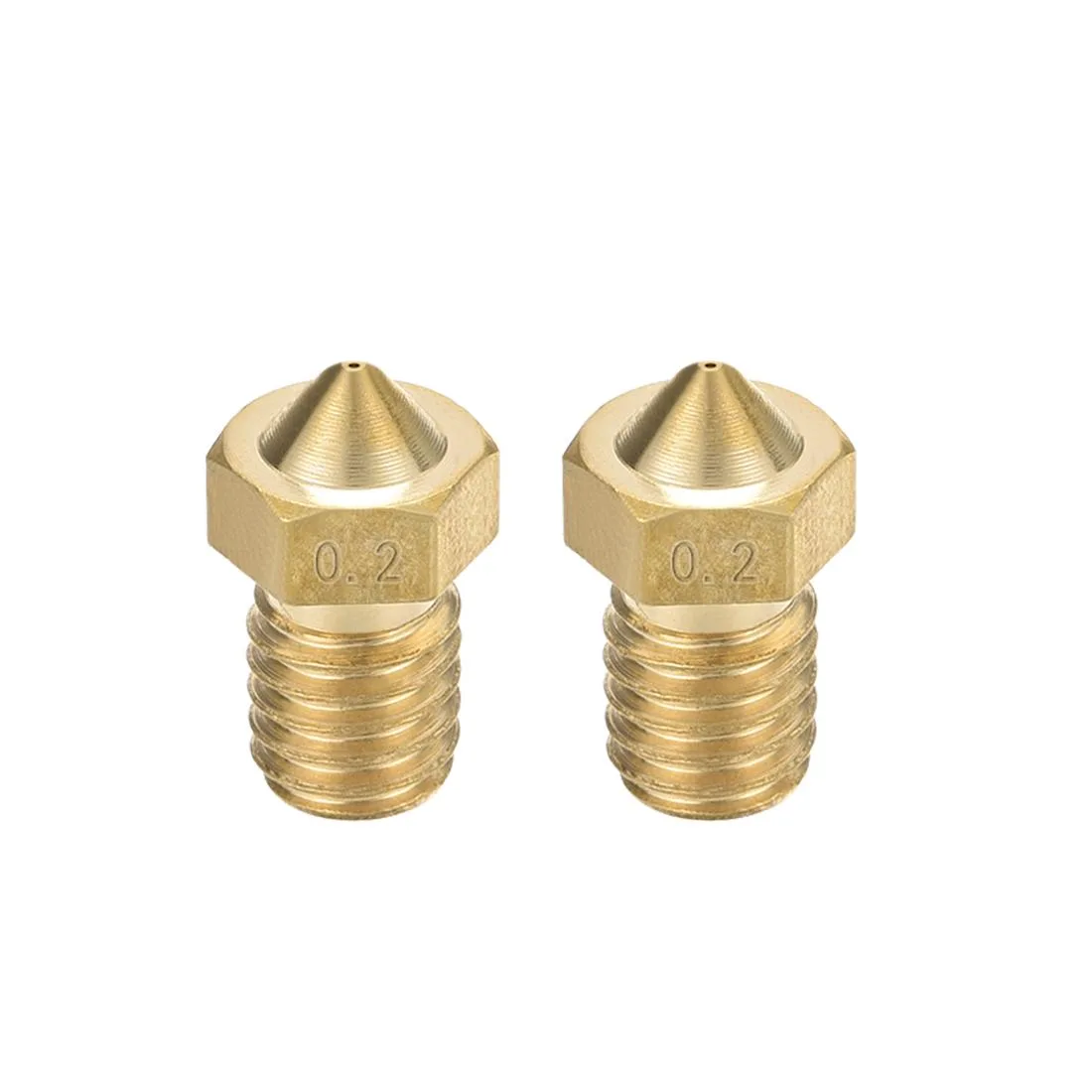 Unique-Bargains Unique-Bargains 0.2mm Brass V6 Nozzle 1.75mm 2pcs — product photo