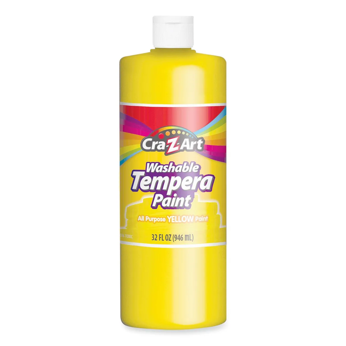 Cra-Z-Art Cra-Z-Art 760096 Washable Tempera Paint Yellow 32 oz Bottle — product photo