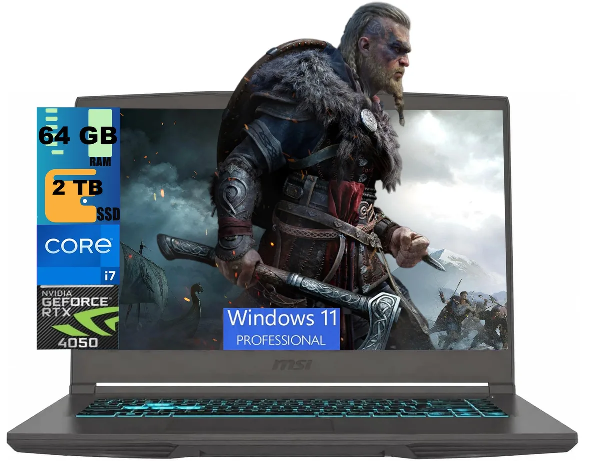 MSI MSI Thin 15 Raider 2TB 64GB gaming laptop — product photo