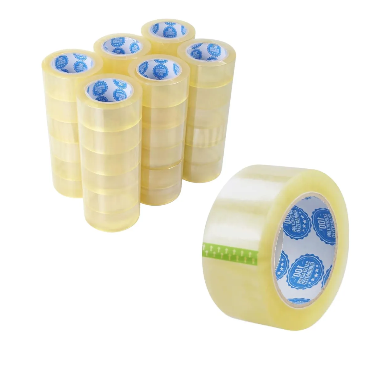  Bisorrgoo Clear Packing Tape 2" x 110 Yards 1.8 MIL BOPP — product photo