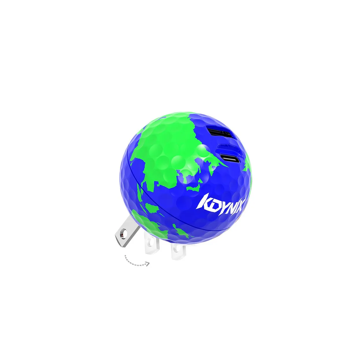 KDYNIX KDYNIX KD25G2 Golf Ball USB-C Charger 20W Dual Port GaN III — product photo