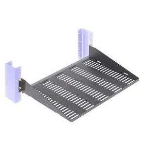 Innovation First, Inc. Innovation First, Inc. 2USHL-022HALF-13DV 2U vented cantilever shelf 13in depth 60 lbs — product photo