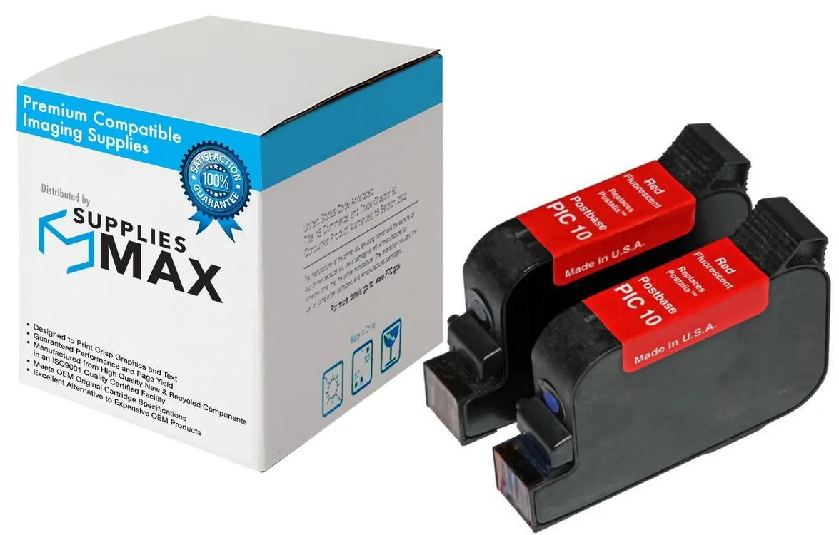 SuppliesMax SuppliesMax PIC10 Red Inkjet Cartridge 2 Pack — product photo