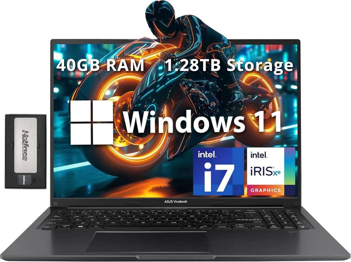 ASUS ASUS Vivobook 16" FHD WUXGA i7-1255U 40GB 1.28TB Black — product photo