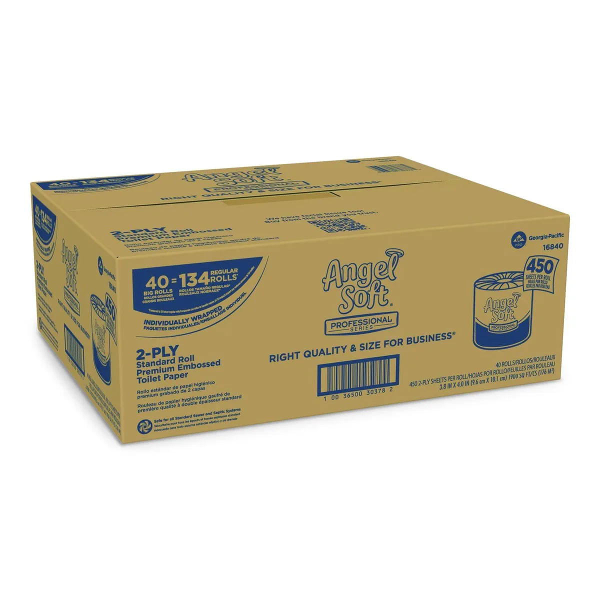 Georgia Pacific Georgia Pacific Angel Soft ps Premium Bathroom Tissue 2-Ply 450 Sheets 40 Rolls 16840 — product photo