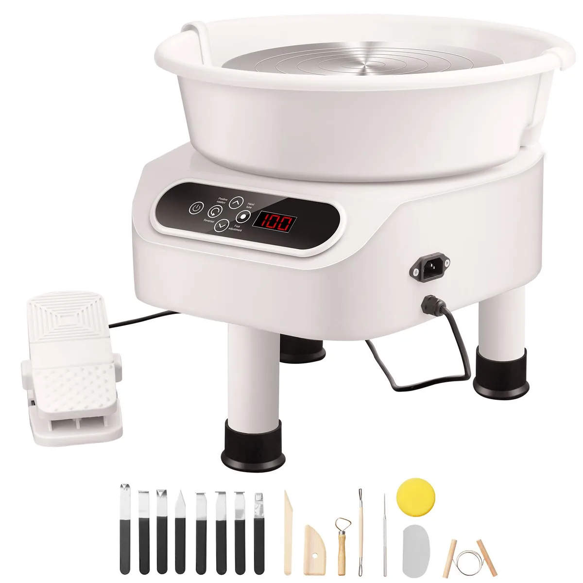 VEVOR VEVOR Pottery Wheel 11 inch 450W White YT-10 — product photo