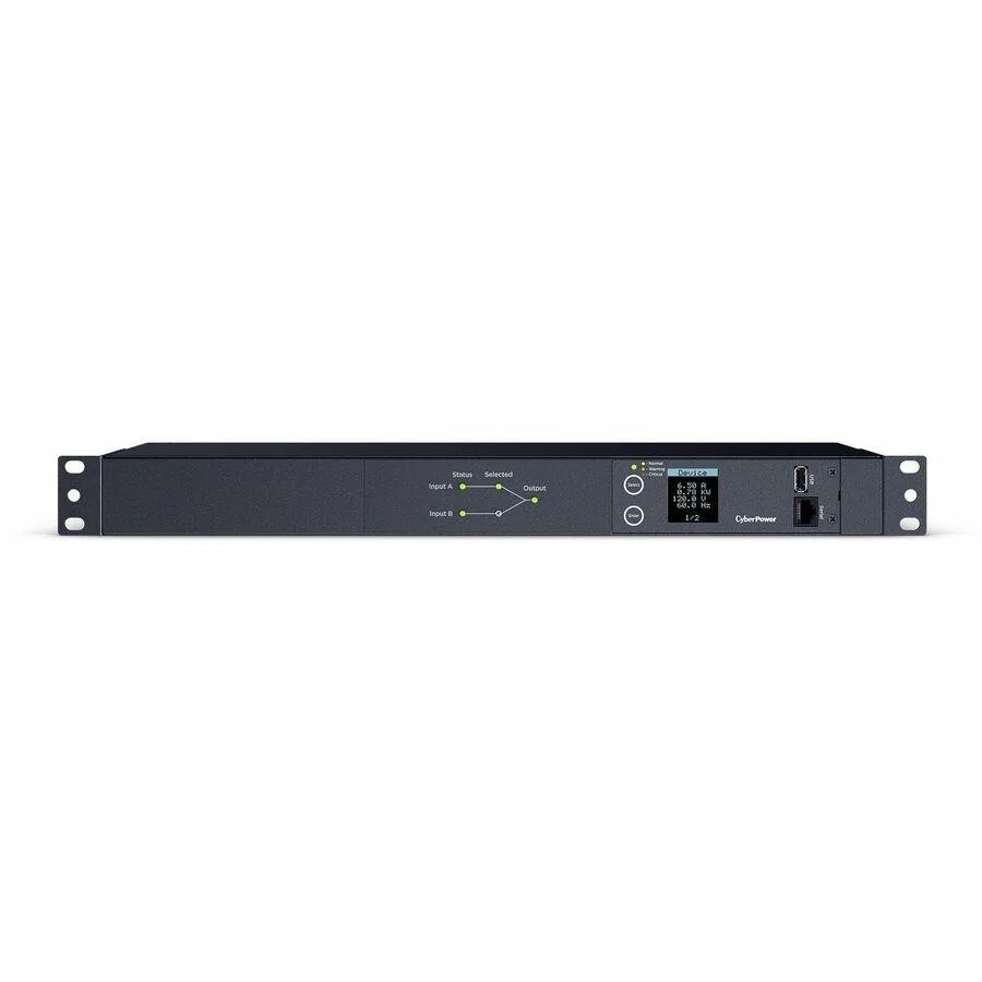 CyberPower CyberPower PDU24002 Metered ATS PDU 20A 100-120V 10 Outlets 1U LCD — product photo