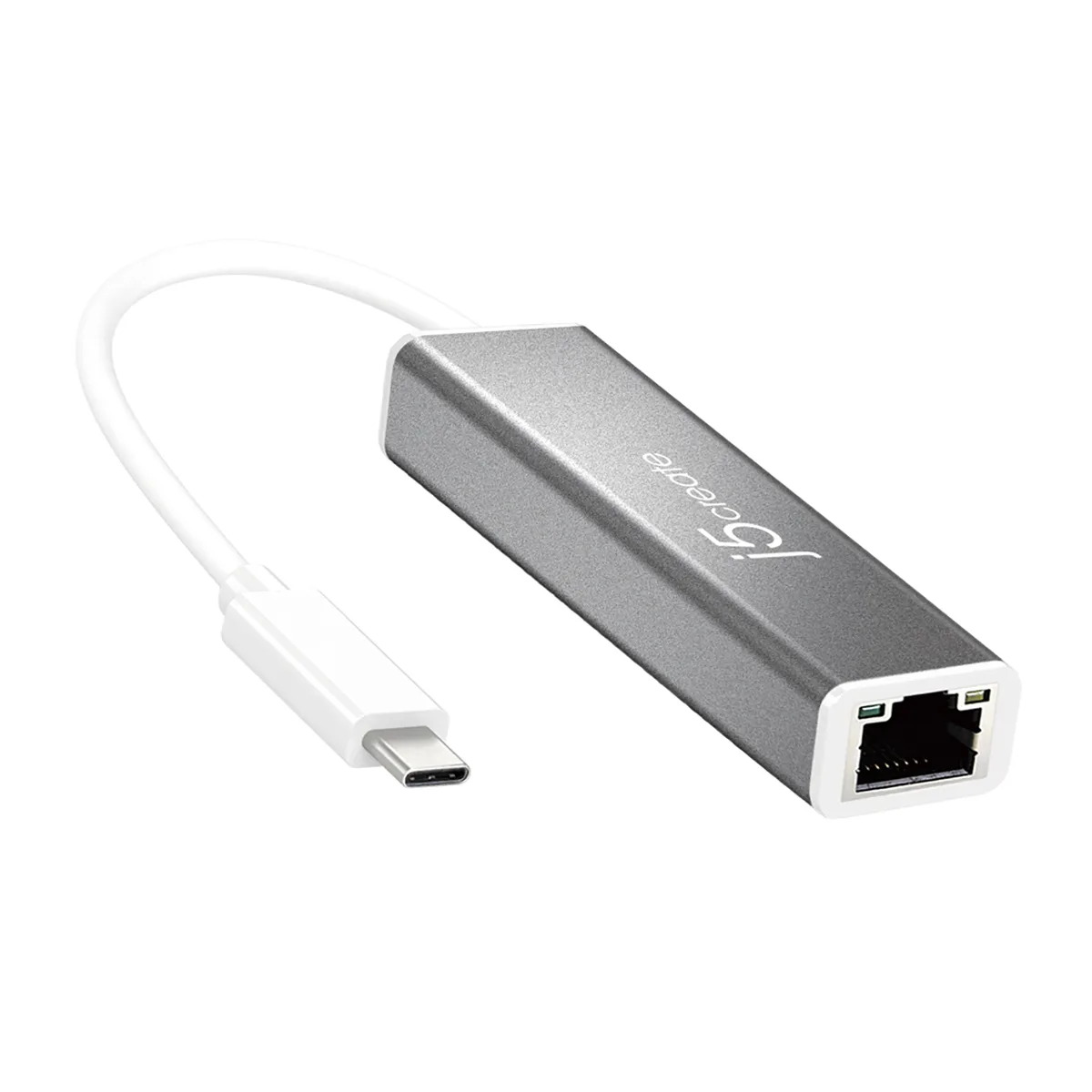 j5create j5create JCE133G USB-C to Gigabit Ethernet Adapter Silver — product photo