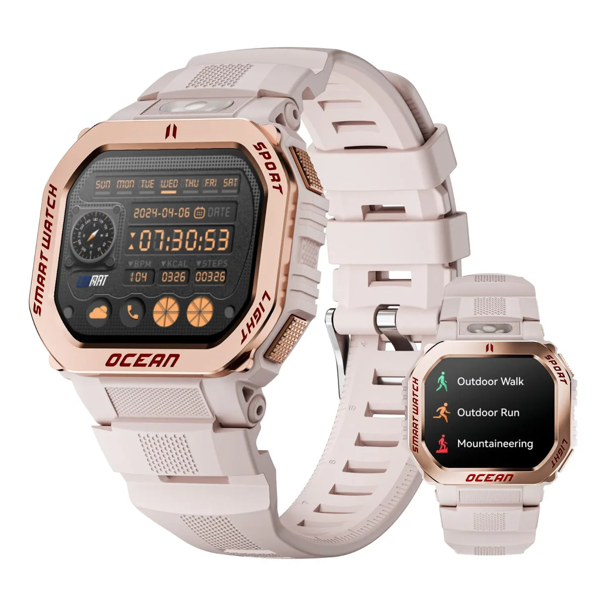 LOKMAT LOKMAT Ocean GT Gold 1.75" Smart Watch — product photo