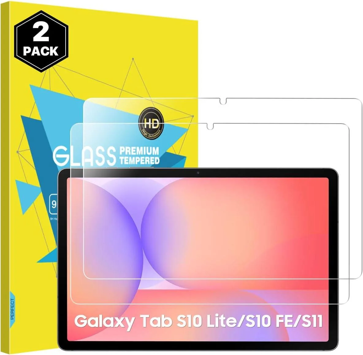 Leelbox Leelbox SM-X520/SM-X526/SM-X526B Screen Protector 2 Pack 10.9 inch 0.33 mm 9H accessory — product photo