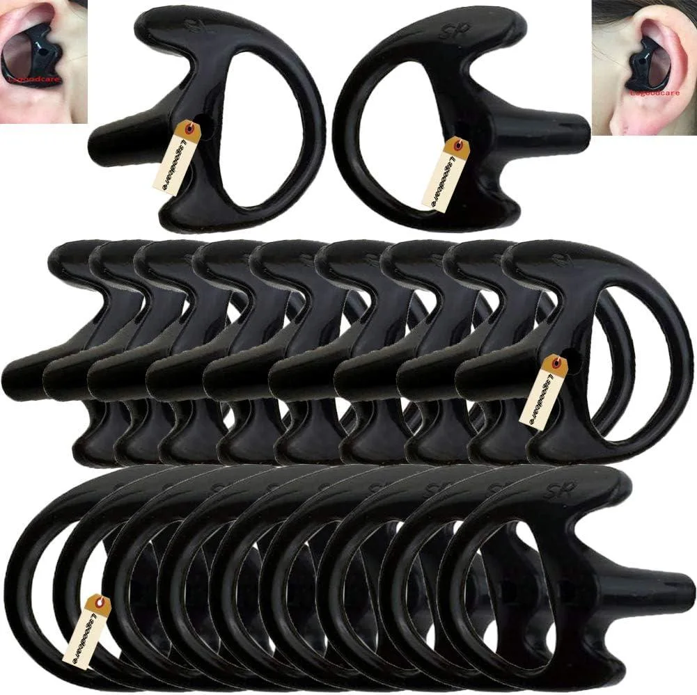 usbroway usbroway 20Pcs Two-Way Radio Ear Mold Black Small — product photo