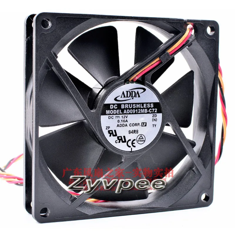 Zyvpee Zyvpee AD0912MB-C72 90x20mm 12V 0.16A 3-pin case fan — product photo