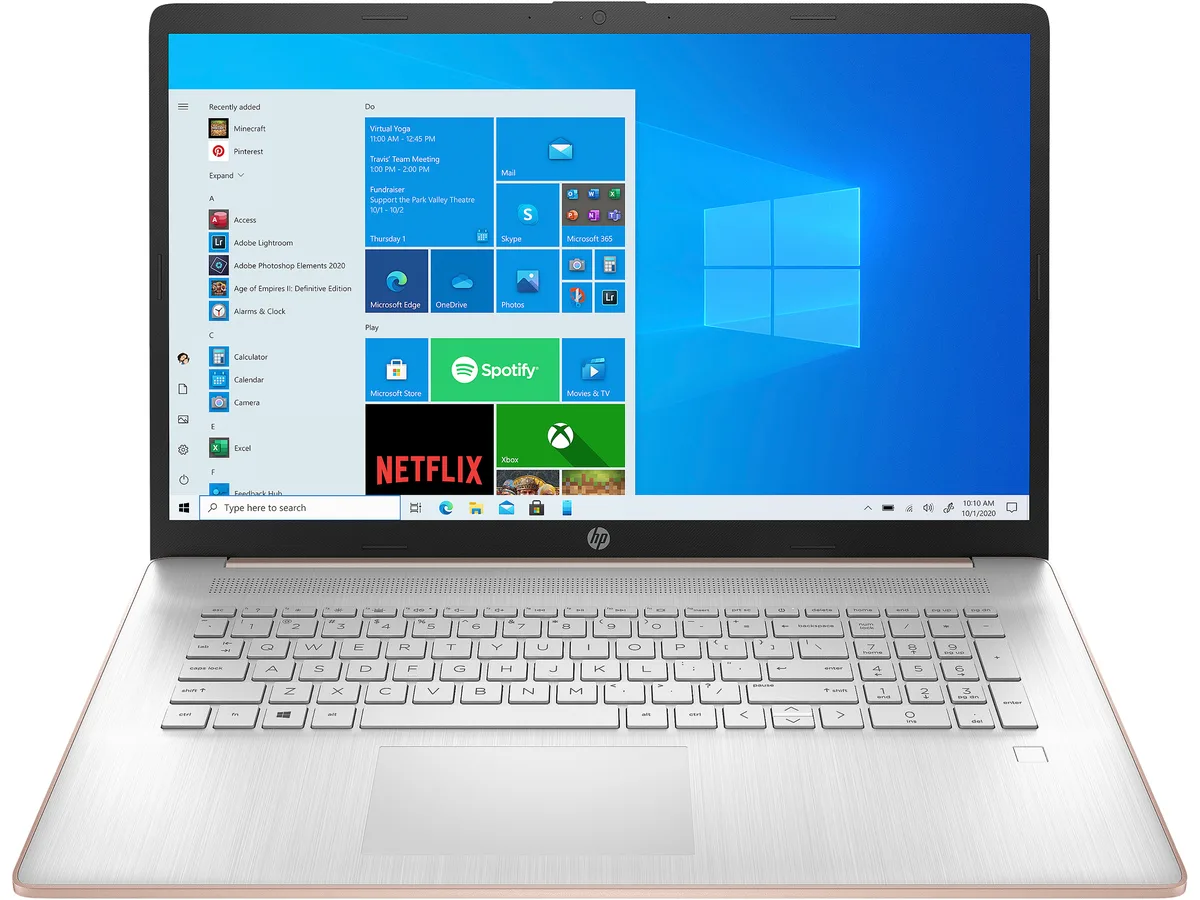 HP HP 17-cp0003ds laptop Ryzen 3 5300U 8GB DDR4 256GB PCIe 17.3" touch — vörumynd