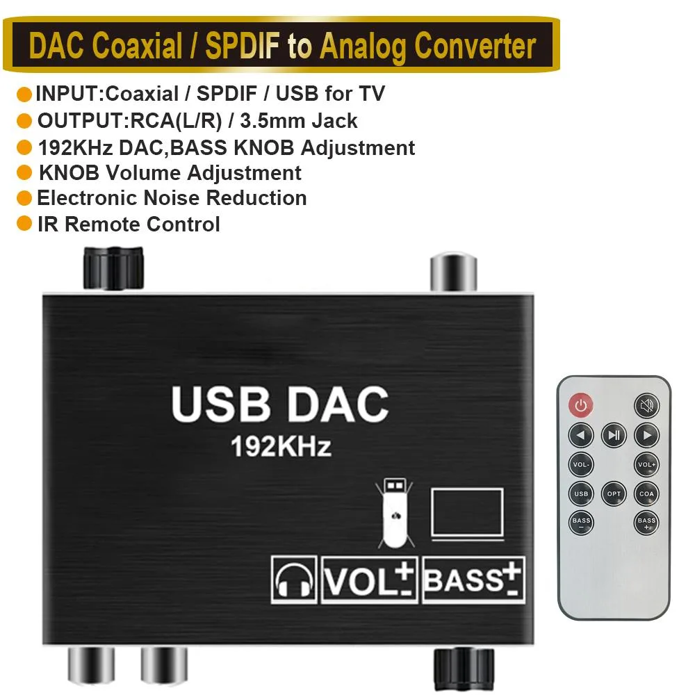 Jansicotek Jansicotek OZHL2 192KHz DAC audio video converter with remote — product photo