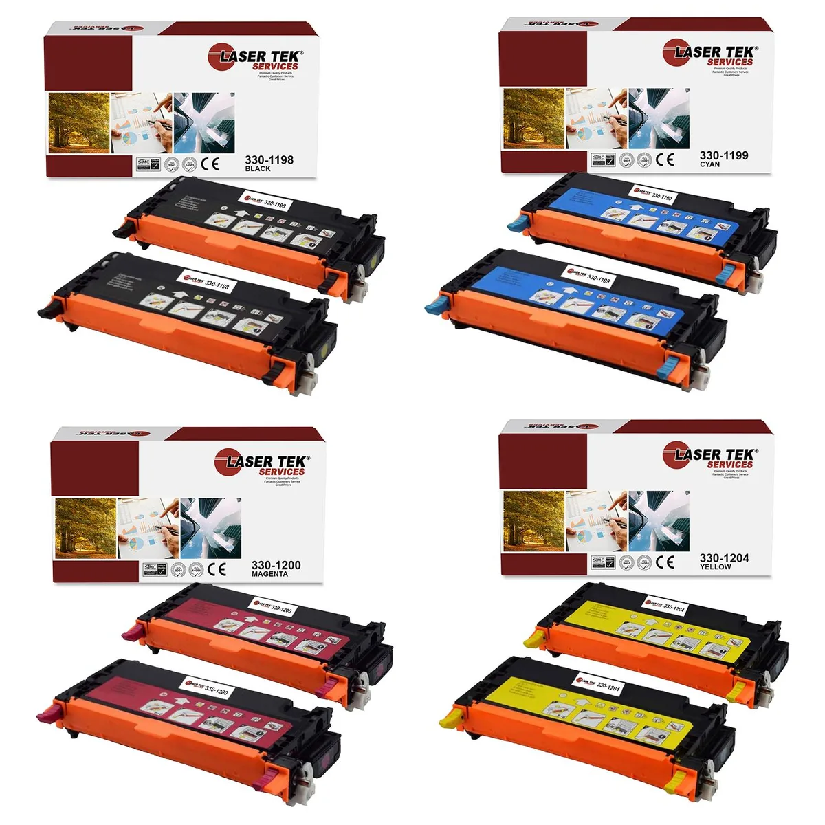 Laser Tek Services Laser Tek Services 3130 Compatible Toner Cartridge 8PK — product photo