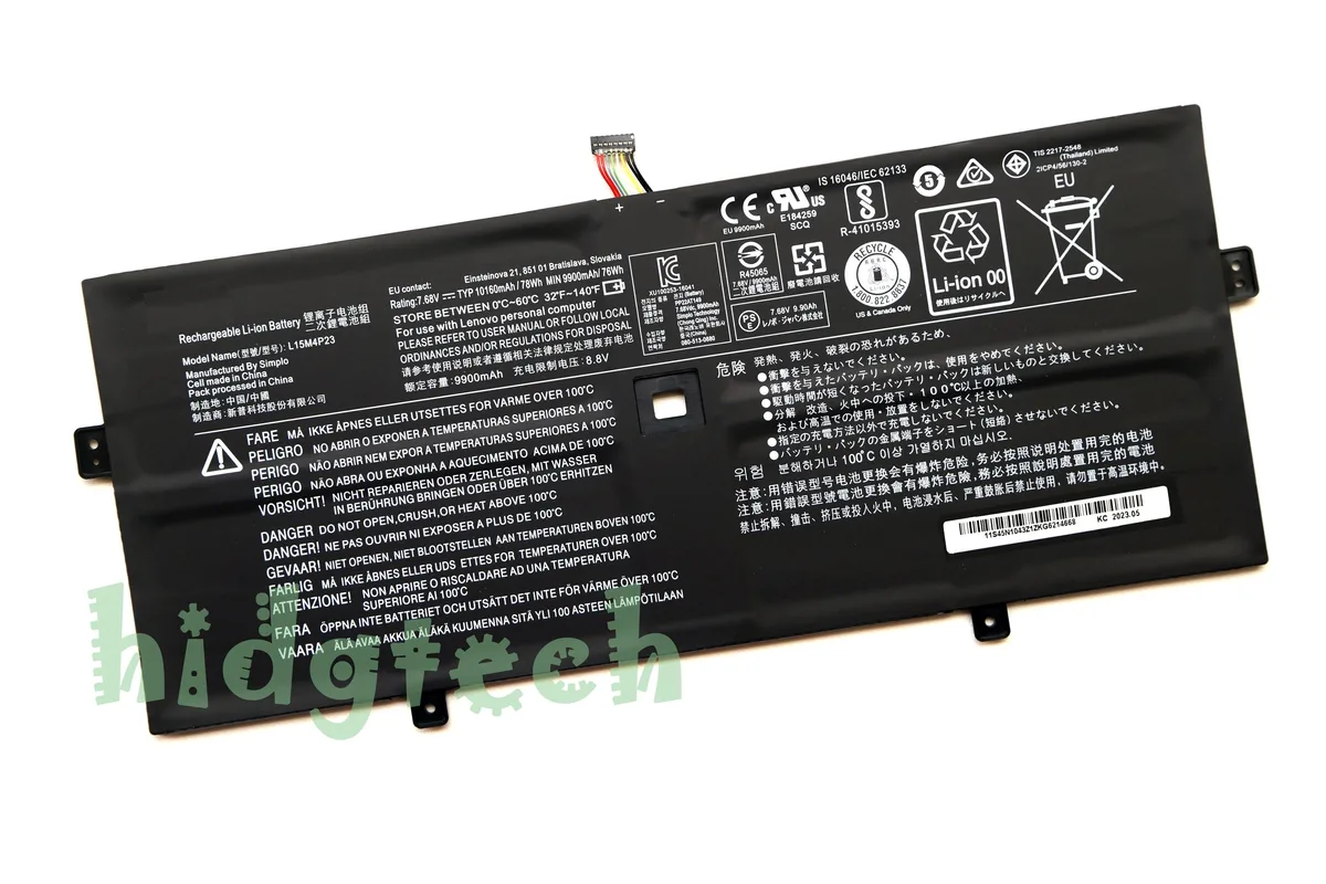 Beisite Beisite laptop battery for Lenovo Yoga 910-13IKB 7.68V 78Wh — product photo