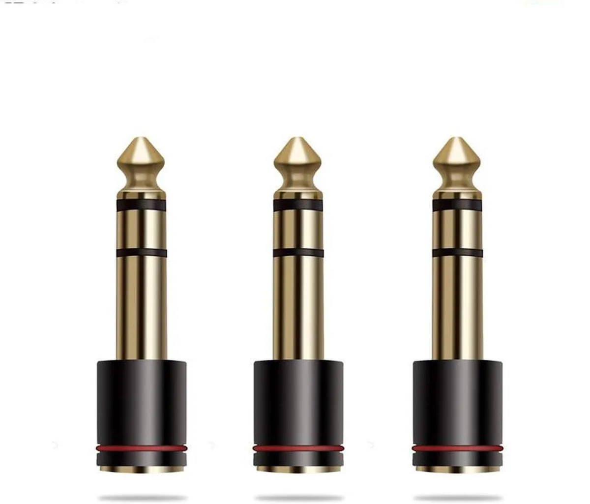 Vszerda Vszerda 6.35mm Male to 3.5mm Female Audio Adapter 3-Pack — product photo