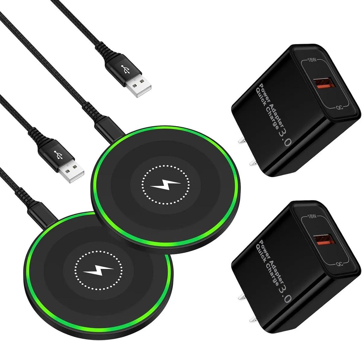 Luisport Luisport 15W Wireless Charger 2Pack with Adapter — product photo