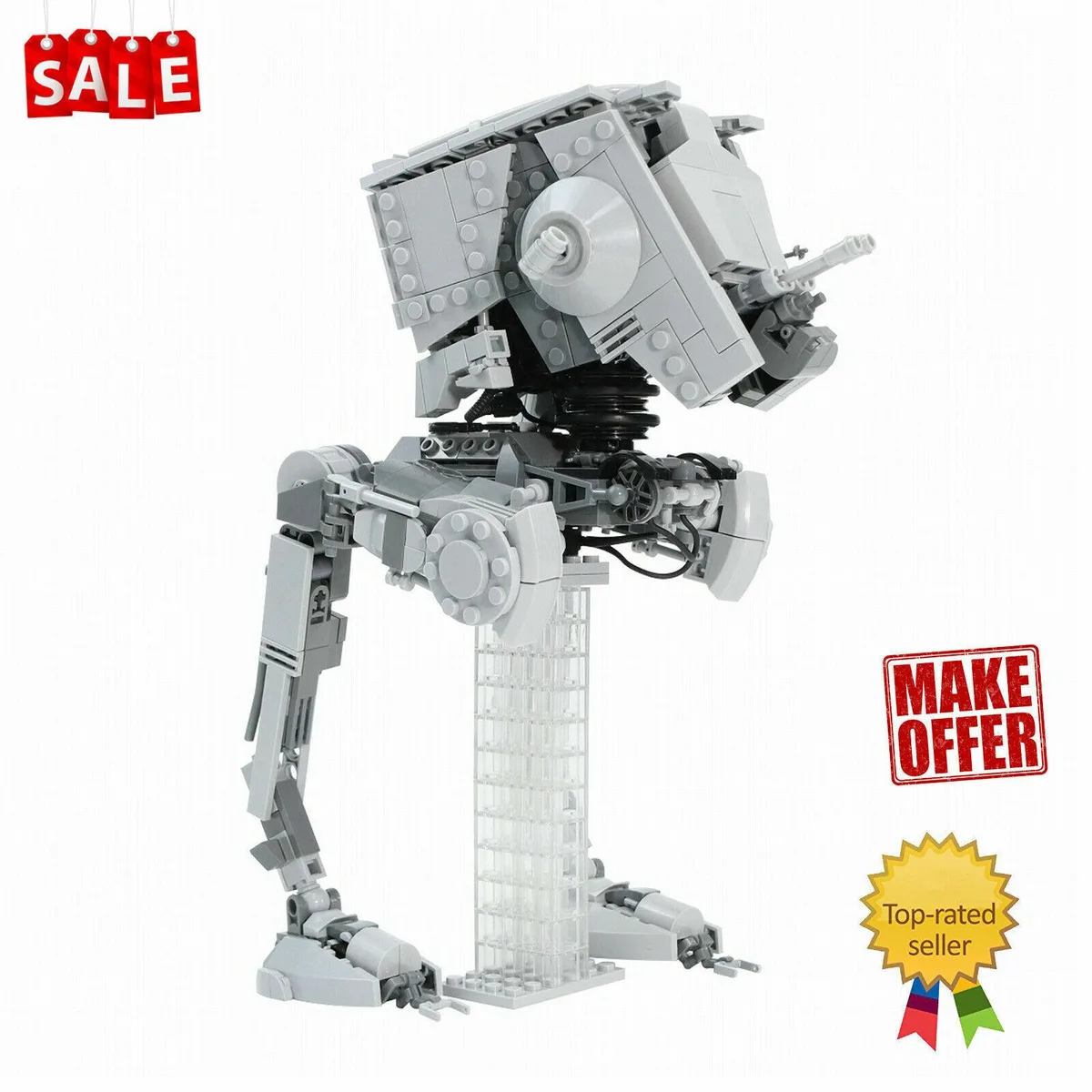 ZITIANYOUBUILD ZITIANYOUBUILD 892 Articulated AT-ST Chicken Walker v3.0 892 Pieces Educational Building Set — product photo