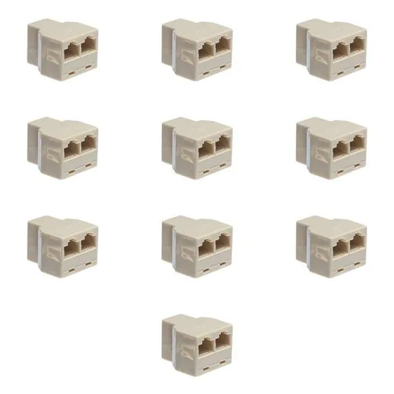 Lumenzi Lumenzi CON-RJ45-F-8P8C-IC RJ45 Female Inline Coupler 8P8C Straight 10 Pack — product photo