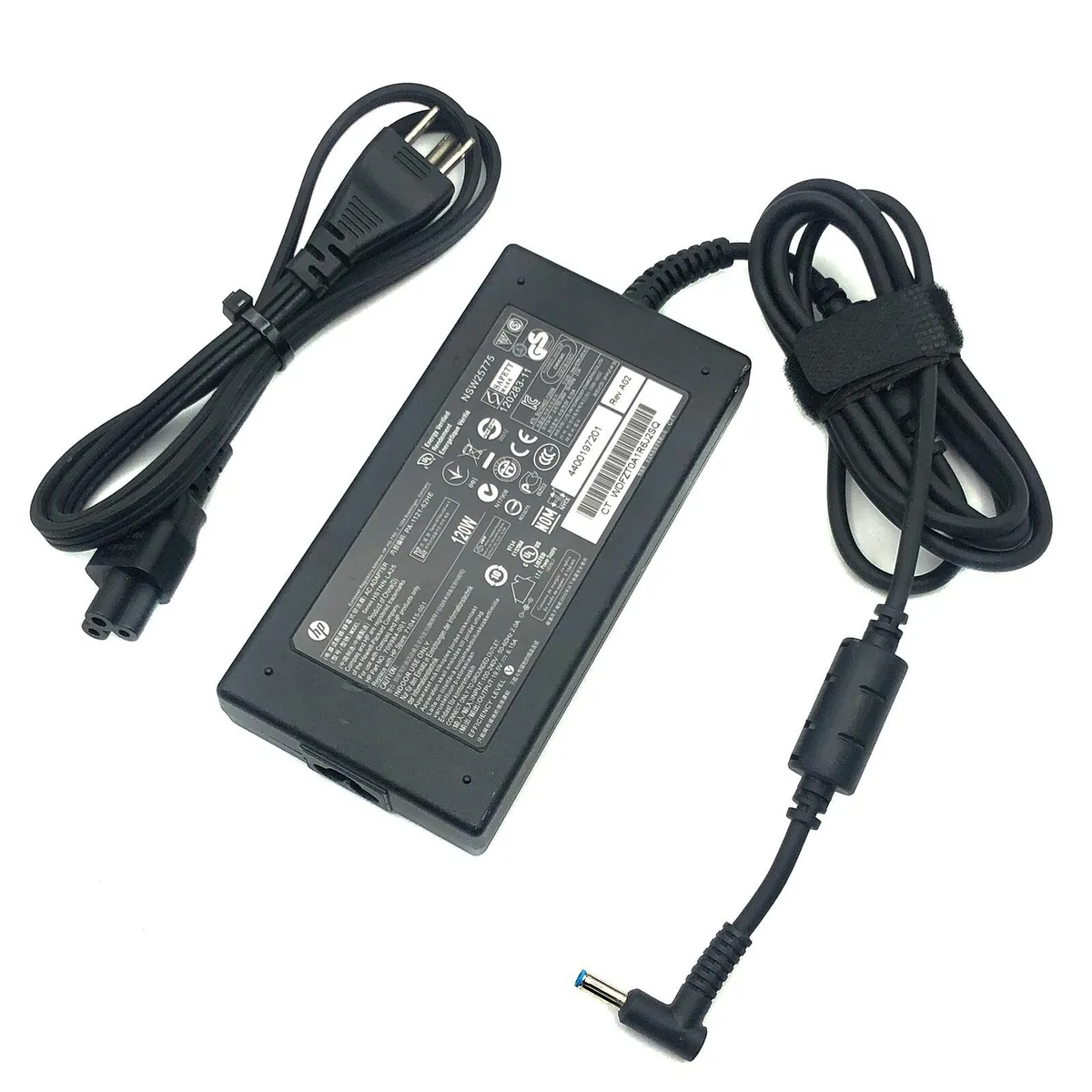 HP HP HSTNN-CA25 120W power adapter 19.5V 6.15A — product photo