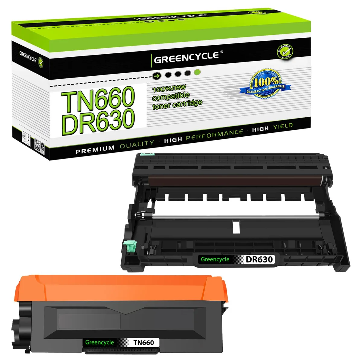 GREENCYCLE GREENCYCLE TN660 Toner &amp; DR630 Drum Set (1 Toner, 1 Drum) — product photo
