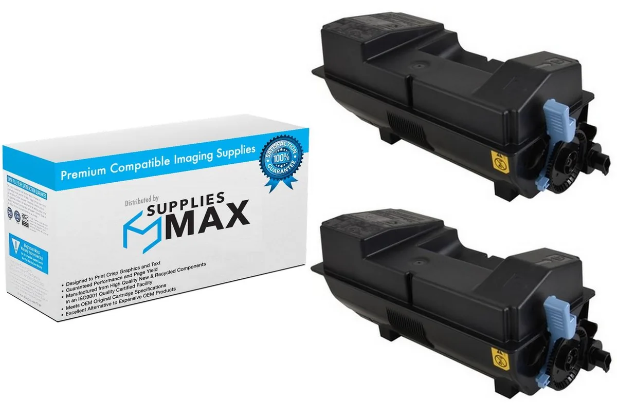 SuppliesMax SuppliesMax KYO1T0C0W0US0_2PK Black Toner Cartridge 2-Pack 21000 Pages — product photo